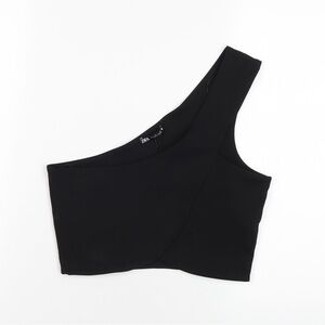 Zara black crop top